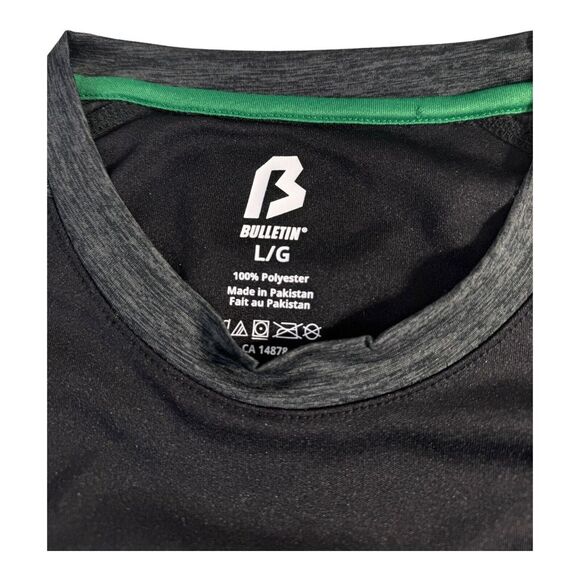 Bulletin‎ Saskatchewan Roughriders Mens Large Shirt Breathable Polyester Black - Picture 4 of 5